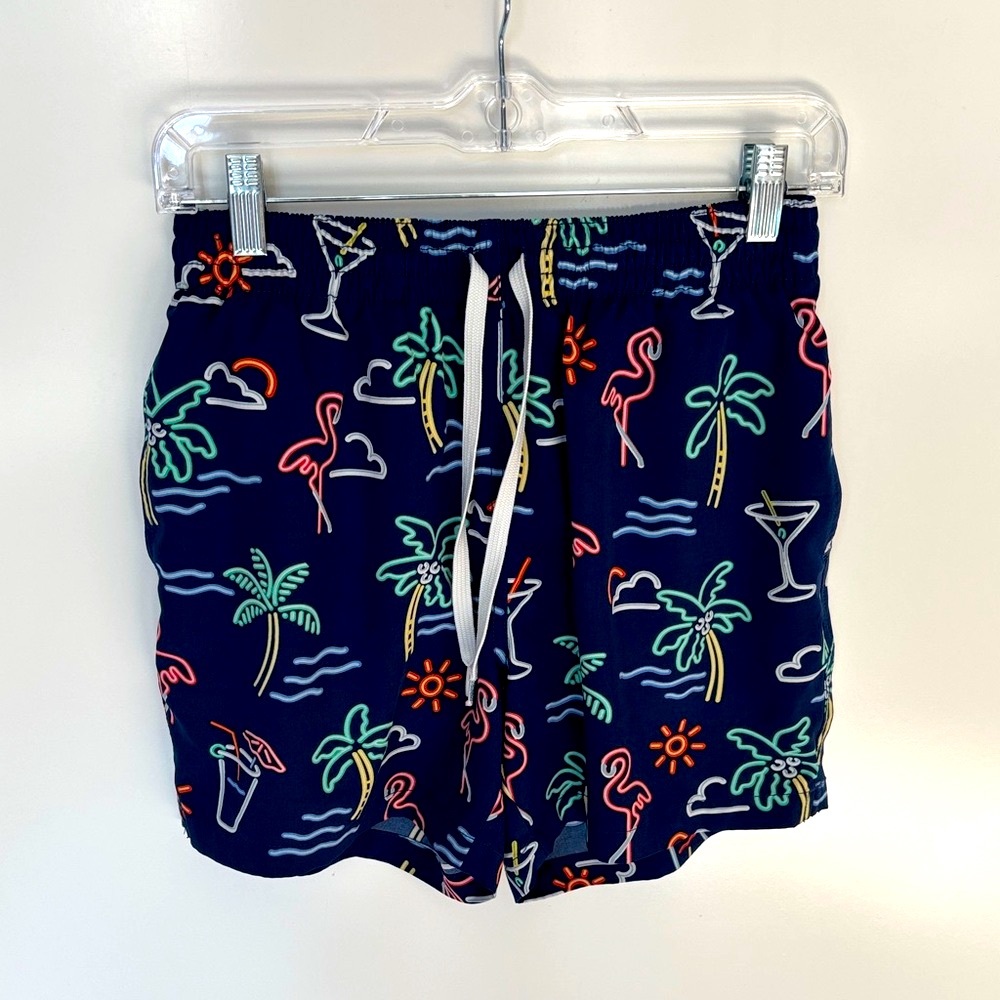 Chubbies Navy Tropical Swim Shorts